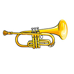 Obraz premium Isolated Trumpet