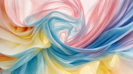 Fototapeta premium Abstract digital art piece that appears to be Elegant pastel fab