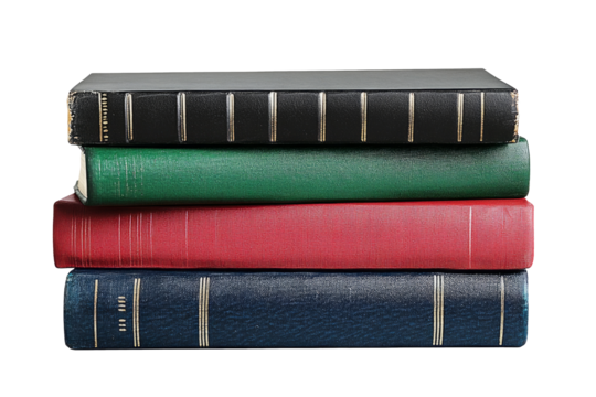 Book stack png sticker, reading image on transparent background