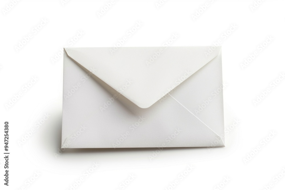 Poster a simple white envelope containing a single card, suitable for sending invitations or greetings