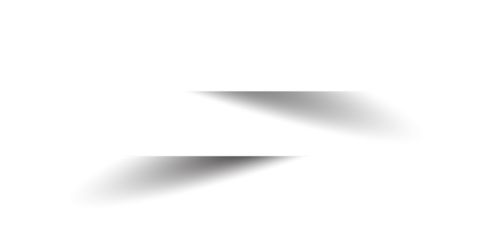 White paper rectangle and shadow, banners, icon, label