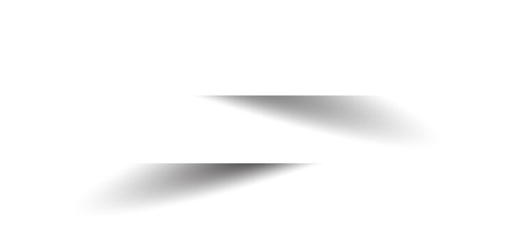 White paper rectangle and shadow, banners, icon, label