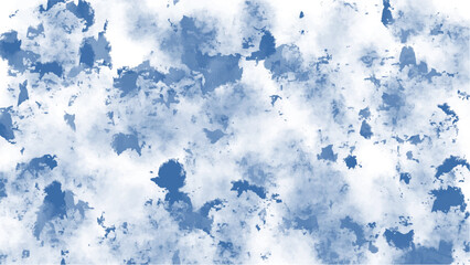 Abstract blue watercolor background.Hand painted watercolor. vector