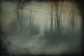 Obraz premium Distressed Vintage Texture Overlay with Scratches and Dust for Cinematic Effect