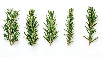 Obraz premium Rosemary herbs isolated on a white background 