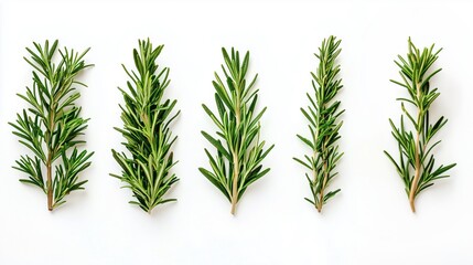 Fototapeta premium Rosemary herbs isolated on a white background 
