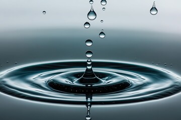 Stunning Photography of Colorful Water Drops Falling on Clear Surface