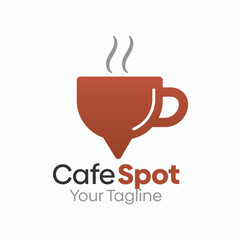 Cafe Spot Logo Design Template. Good for Business, Agency, Community and Organization