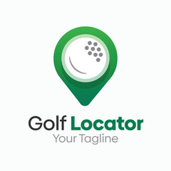 Golf Locator Logo Design Template. Good for Business, Agency, Community and Organization