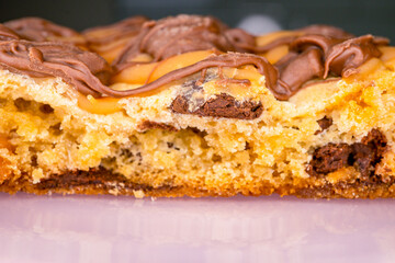 Thick Chocolate Chip Cookie with Drizzle of Chocolate