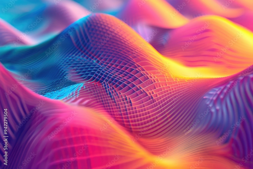 Poster a vibrant and textured abstract background with bright colors