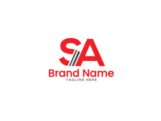 SA Letter Logo design Vector Art, Icons, and Graphics