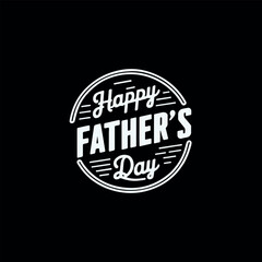 Obraz premium A fathers day logo or sticker