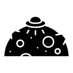 Ufo Glyph Icon