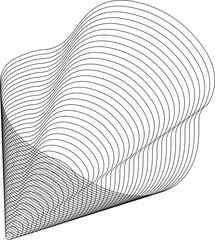 Dynamic wave lines shape, flowing, liquid, fluid elements