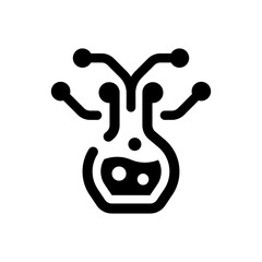 Flask icon vector design template icon