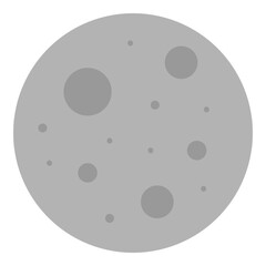 Moon Flat Icon