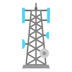Tower Signal  Flat Icon