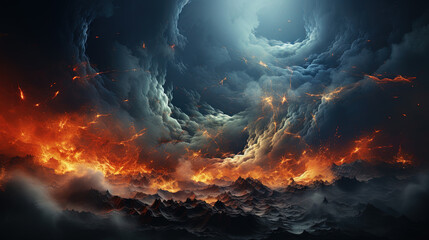 Fototapeta premium The Stunning And Violent Cloud formations of Jupiter