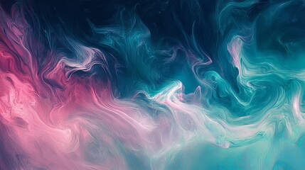 Fototapeta premium Abstract Blue and Pink Swirling Liquid Background