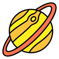 Saturn  Filled Icon Filled Icon © Fahrul
