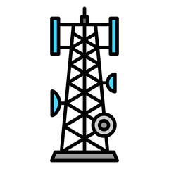 Tower Signal Filled Icon