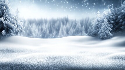 Fototapeta premium winter space of snow