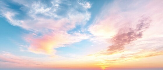 Obraz premium Beautiful sunset sky. Nature sky backgrounds