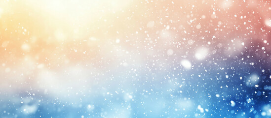 Obraz premium banner background for christmas day, with slightly blurred snow, Ai generated Images