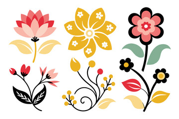 Vibrant Floral Clip Art: Elegant and Eye-Catching Designs