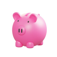 piggy bank isolated on white