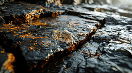 Cracked Stone and Mud Wall Texture Abstract Paint Background