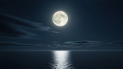 Fototapeta premium moon over the sea