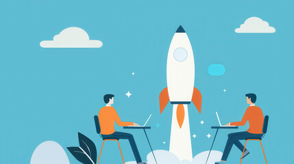 Entrepreneurial spirit captured in a dynamic startup environment showcasing innovation, leadership, and vision with motivated team collaboration and strategic planning for business success and growth