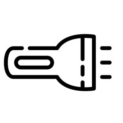 flashlight Line Icon