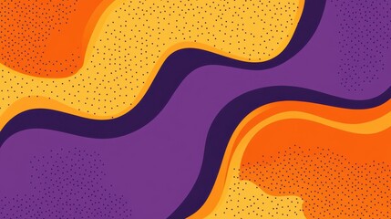 Vibrant orange and purple abstract background perfect for posters, banners, and promotional content. Modern textured style.