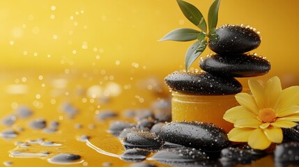 Natural body scrub with stones