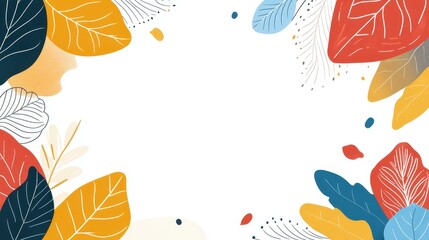 Bright autumn leaves create a cozy backdrop for your shopping sale. Perfect for posters, banners, and social media