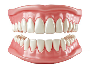 Obraz premium Model of human ideal white teeth and gums