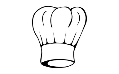 Vector chef hat image, flat chef hat png image