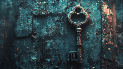 
A set of keys isolated on a white background. The keys are arranged neatly, showcasing their distinct shapes and designs. The clean, simple white background highlights the metallic texture of the key