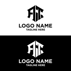 INITIAL LOGO HEXAGON