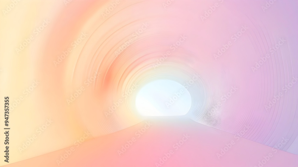 Poster elegant pastel gradient background with a simple open central space ideal for key presentation point