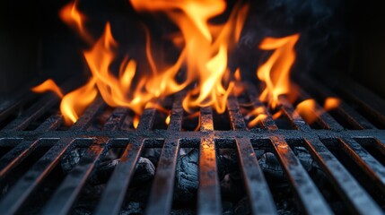 Grilling Fire - Blazing Hot Barbecue