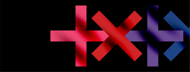 Obraz premium Colorful squares, lines minimal abstract background. Vector Illustration For Wallpaper, Banner, Background, Card, Book Illustration, landing page