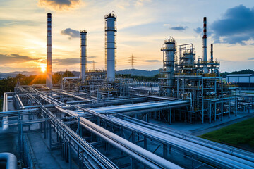 Obraz premium Assessing the environmental impact of energy infrastructure
