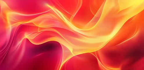 Obraz premium Abstract background with smooth shapes. Red, orange, yellow colors 