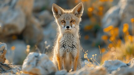 Obraz premium Rocky Close-Up of Adorable Young Wildlife