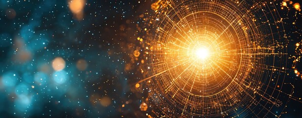 Business zodiac insights, Illuminating astrological network, business insights, starry background