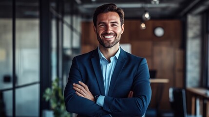 Fototapeta premium Confident Businessman Portrait
